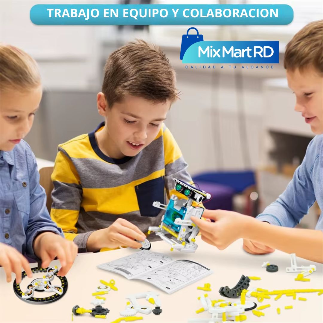 Kit de robot solar 13 en 1 para niños