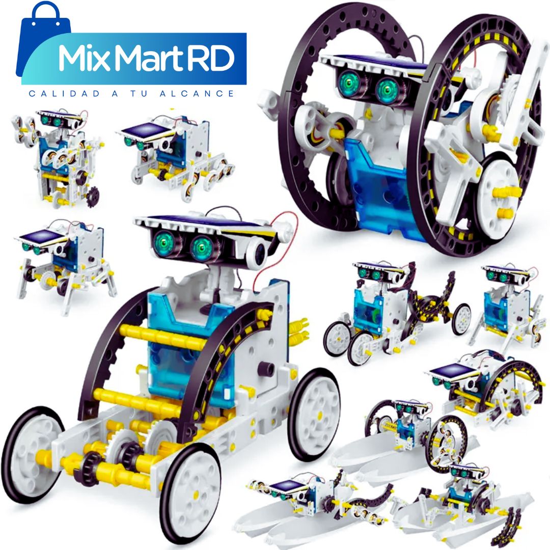 Kit de robot solar 13 en 1 para niños